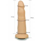Телесная насадка Harness - 15,8 см. - LOVETOY (А-Полимер) - купить с доставкой в Орехово-Зуево