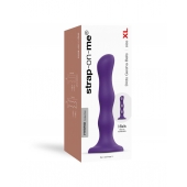 Фиолетовая насадка Strap-On-Me Dildo Geisha Balls size XL - Strap-on-me - купить с доставкой в Орехово-Зуево