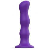 Фиолетовая насадка Strap-On-Me Dildo Geisha Balls size XL - Strap-on-me - купить с доставкой в Орехово-Зуево