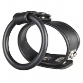 Двойное кольцо выносливости на пенис DUAL STAMINA RING - BlueLine - в Орехово-Зуево купить с доставкой