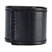 Хомут-утяжка для мошонки из искусственной кожи на липучке VELCRO BALL STRETCHER- 4 см. - BlueLine - в Орехово-Зуево купить с доставкой