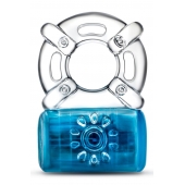 Синее эрекционное виброкольцо Pleaser Rechargeable C-Ring - Blush Novelties - в Орехово-Зуево купить с доставкой