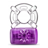 Фиолетовое эрекционное виброкольцо One Night Stand Vibrating C-Ring - Blush Novelties - в Орехово-Зуево купить с доставкой