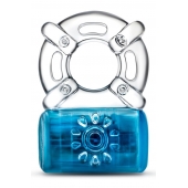 Синее эрекционное виброкольцо One Night Stand Vibrating C-Ring - Blush Novelties - в Орехово-Зуево купить с доставкой