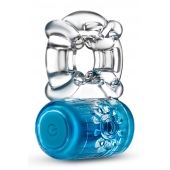 Синее эрекционное виброкольцо One Night Stand Vibrating C-Ring - Blush Novelties - в Орехово-Зуево купить с доставкой
