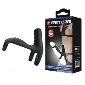 Черная вибронасадка на пенис Vibrating Penis Sling - Baile - в Орехово-Зуево купить с доставкой