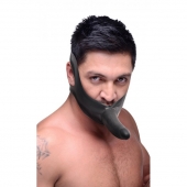Черный кляп-страпон Masters Mini Face Fuck Strap-On - 14 см. - XR Brands - купить с доставкой в Орехово-Зуево