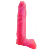 Розовая насадка-фаллос для трусиков Harness - 16,5 см. - LOVETOY (А-Полимер) - купить с доставкой в Орехово-Зуево