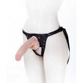 Реалистичный фаллос на поясе Harness - 20,5 см. - LOVETOY (А-Полимер) - купить с доставкой в Орехово-Зуево