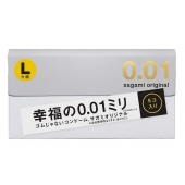 Презервативы Sagami Original 0.02 L-size увеличенного размера - 5 шт. - Sagami - купить с доставкой в Орехово-Зуево