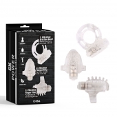 Набор из 3 прозрачных эрекционных колец с вибрацией Teasers Ring Kit - Chisa - в Орехово-Зуево купить с доставкой