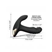 Черный вибромассажер простаты Multi P-Joy с 3 моторами - Dorcel - в Орехово-Зуево купить с доставкой