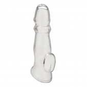Прозрачная насадка для пениса Girthy Penis Enhancing Sleeve Extension - 17,1 см. - BlueLine - в Орехово-Зуево купить с доставкой
