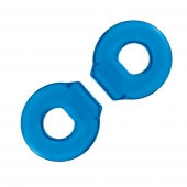 Комплект из двух колец для пениса 2-Pack Ultra-Stretch Stamina Endurance Ring - BlueLine - в Орехово-Зуево купить с доставкой
