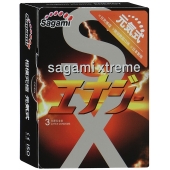 Презервативы Sagami Xtreme ENERGY с ароматом энергетика - 3 шт. - Sagami - купить с доставкой в Орехово-Зуево