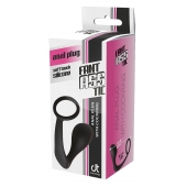 Черное эрекционное кольцо с анальной пробкой Anal Plug With Cockring - Dream Toys - в Орехово-Зуево купить с доставкой