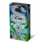 Презервативы Sagami Xtreme Mint с ароматом мяты - 10 шт. - Sagami - купить с доставкой в Орехово-Зуево