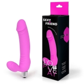 Розовый безремневой страпон Sexy Friend - 1137 - купить с доставкой в Орехово-Зуево