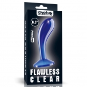 Синяя анальная втулка Flawless Clear Prostate Plug 6.0 - 15 см. - Lovetoy - в Орехово-Зуево купить с доставкой