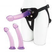 Тренировочный набор с тремя насадками Pegging Training Set - Lux Fetish - купить с доставкой в Орехово-Зуево