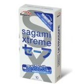 Презервативы Sagami Xtreme Ultrasafe с двойным количеством смазки - 10 шт. - Sagami - купить с доставкой в Орехово-Зуево