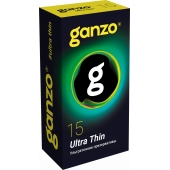 Прозрачные ультратонкие презервативы Ganzo Ultra thin - 15 шт. - Ganzo - купить с доставкой в Орехово-Зуево