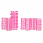 Набор из 7 розовых насадок на пенис ONE-A-DAY PENIS SLEEVES PINK - Seven Creations - в Орехово-Зуево купить с доставкой