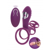 Фиолетовая эрекционная вибронасадка Halo Halo C-Ring Sleeve - Toy Joy - в Орехово-Зуево купить с доставкой
