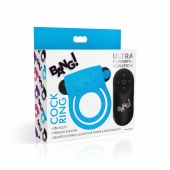 Голубое эрекционное виброкольцо 28X Remote Control Vibrating Cock Ring   Bullet - XR Brands - в Орехово-Зуево купить с доставкой