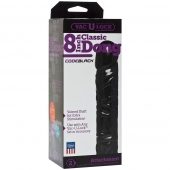 Насадка-фаллоимитатор Vac-U-Lock CodeBlack 8 Inch Classic Dong - 19,3 см. - Doc Johnson - купить с доставкой в Орехово-Зуево