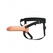 Полый страпон на ремнях 8’’ Hollow Silicone Strap-on - Pipedream - купить с доставкой в Орехово-Зуево