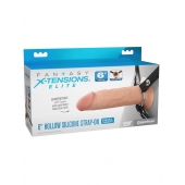 Полый страпон на ремнях 6’’ Hollow Silicone Strap-on - Pipedream - купить с доставкой в Орехово-Зуево