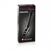 Вибратор с электростимуляцией Tickling Truman Black Edition - 27 см. - MyStim - купить с доставкой в Орехово-Зуево