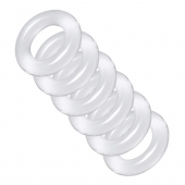 Комплект из 6 прозрачных эрекционных колец Ring Master Custom Ball Stretcher Kit - XR Brands - в Орехово-Зуево купить с доставкой
