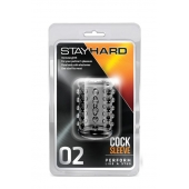 Прозрачная насадка на пенис с шишечками STAY HARD COCK SLEEVE 02 CLEAR - Blush Novelties - в Орехово-Зуево купить с доставкой