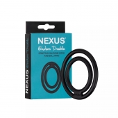 Черное двойное эрекционное кольцо Nexus Enduro Double - Nexus Range - в Орехово-Зуево купить с доставкой