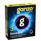 Супертонкие презервативы Ganzo Invisible - 3 шт. - Ganzo - купить с доставкой в Орехово-Зуево