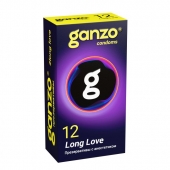 Презервативы с анестетиком для продления удовольствия Ganzo Long Love - 12 шт. - Ganzo - купить с доставкой в Орехово-Зуево