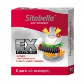 Стимулирующая насадка Sitabella Extender  Красный молодец - Sitabella - купить с доставкой в Орехово-Зуево