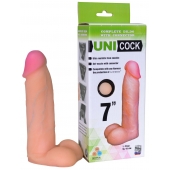 Фаллическая насадка Харнесс UNICOCK 7  - 19 см. - LOVETOY (А-Полимер) - купить с доставкой в Орехово-Зуево