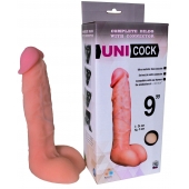 Фаллическая насадка Харнесс UNICOCK 9  - 24 см. - LOVETOY (А-Полимер) - купить с доставкой в Орехово-Зуево