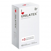 Ультратонкие презервативы Unilatex Ultra Thin - 12 шт. + 3 шт. в подарок - Unilatex - купить с доставкой в Орехово-Зуево