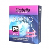 Стимулирующая насадка со спиралью из усиков Platino  Шторм - Sitabella - купить с доставкой в Орехово-Зуево