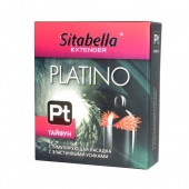 Стимулирующая насадка с шипиками по бокам Platino  Тайфун - Sitabella - купить с доставкой в Орехово-Зуево