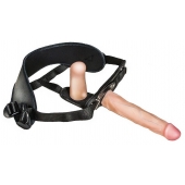 Женский страпон с вагинальной пробкой Woman Strap - 18 см. - LOVETOY (А-Полимер) - купить с доставкой в Орехово-Зуево