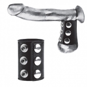 Утяжка на пенис на кнопочках 100% PVC STRAP WITH METAL SNAP - BlueLine - купить с доставкой в Орехово-Зуево