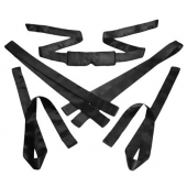 Бондажный набор из сатиновых лент Bordeaux 5 Piece Satin Bondage Set - XR Brands - купить с доставкой в Орехово-Зуево