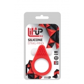 Красное эрекционное кольцо LIT-UP SILICONE STIMU RING 1 RED - Dream Toys - в Орехово-Зуево купить с доставкой