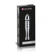 Ребристый фаллоимитатор для электростимуляции Funky Fella Rill Dildo - 13 см. - MyStim - купить с доставкой в Орехово-Зуево
