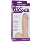 Ультра реалистичная насадка Vac-U-Lock  6  ULTRASKYN Cock - 17,3 см. - Doc Johnson - купить с доставкой в Орехово-Зуево